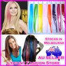 Party Coloured Clip in on hair extensions Synthetic highlights Color extension